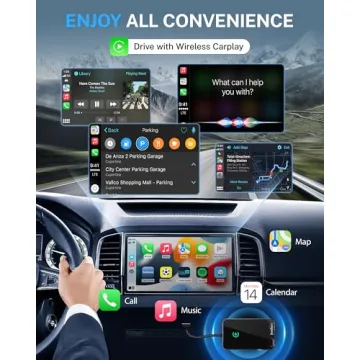 Jemluse Wireless CarPlay Adapter Fast iPhone Connection
