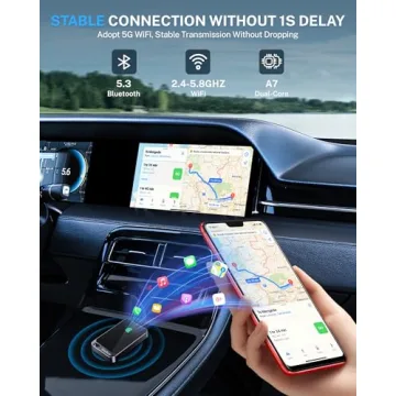 Jemluse Wireless CarPlay Adapter Fast iPhone Connection
