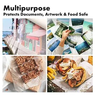 Acid-Free with a Neutral PH | Protects Art & Photographs | Glassine Paper Roll | 48 inches x 150 feet | by Paper Pros