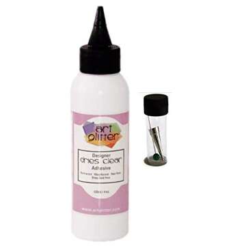 Art Institute Glitter Dries Clear Adhesive 4oz Precision Tip