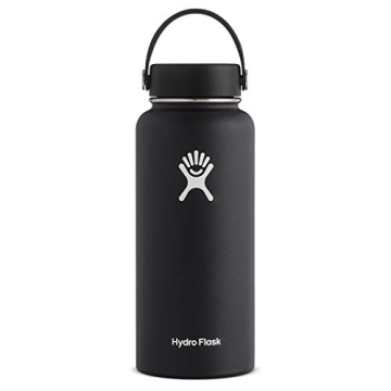 Stylish Hydro Flask - Insulated Steel Water Bottle 32 oz Black