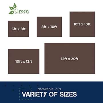 Tent Footprints Heavy Duty Tarp Cover - Waterproof, UV Resistant, 10x12 ft