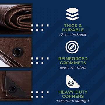 Heavy-Duty Waterproof Tarp Cover for All Weather Conditions