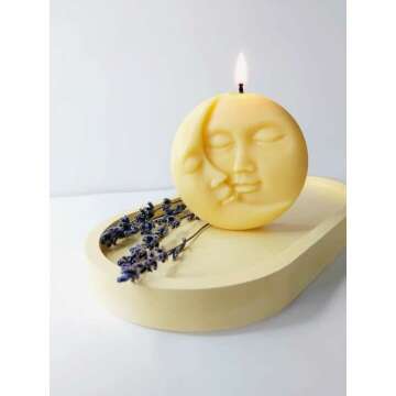 Sun & Moon Candle Set - Aesthetic Soy Decor