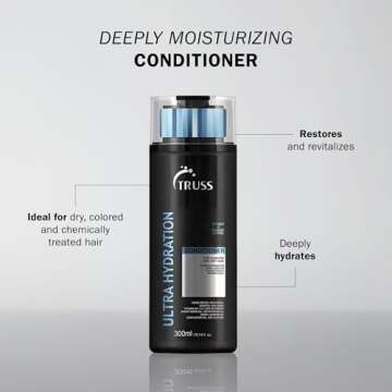 TRUSS Ultra Hydration Hair Conditioner for Women & Men - Moisturizing Treatment for Dry, Damaged Hai...