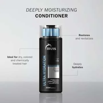 TRUSS Ultra Hydration Hair Conditioner for Women & Men - Moisturizing Treatment for Dry, Damaged Hai...