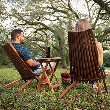 Melino Wooden Folding Chair - Stylish Outdoor Seating