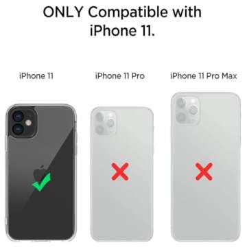 GROZHJAL Case for iPhone 11 Phone Case,Anti-Scratch Shockproof Drop Protection Fits iPhone 11 Crysta...