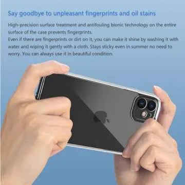 GROZHJAL Case for iPhone 11 Phone Case,Anti-Scratch Shockproof Drop Protection Fits iPhone 11 Crystal Clear Phone Case,Ultra-Slim,Non-Slip Protective Structure Non-Yellowing Transparent Phone Cover