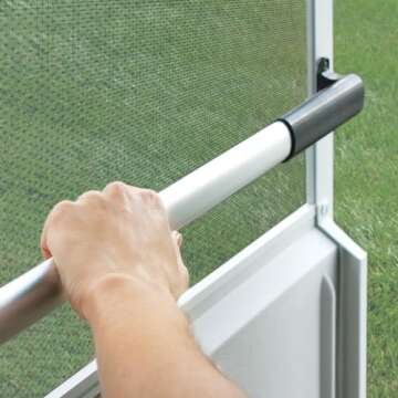 Camco Camper & RV Screen Door Cross Bar - Protects The Screen Door & Allows for Easier Exit from Tra...