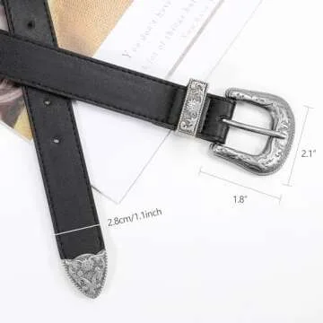 Stylish WHIPPY Vintage Western Belts for Women