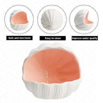 AnRui Ceramic Conch Shell Aquarium Decorations