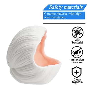 AnRui Ceramic Conch Shell Aquarium Decorations