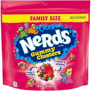 Rainbow NERDS Gummy Clusters Halloween Treats 18.5oz