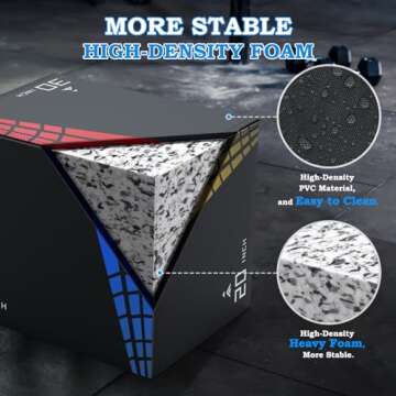 XDDAIS 3-in-1 Foam Plyometric Jump Box for Home Gym