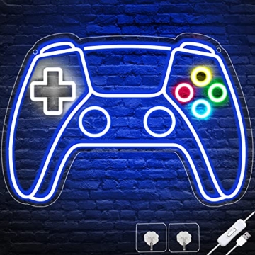 Gamer Neon Sign - LED Gamepad for Perfect Gaming Room Decor