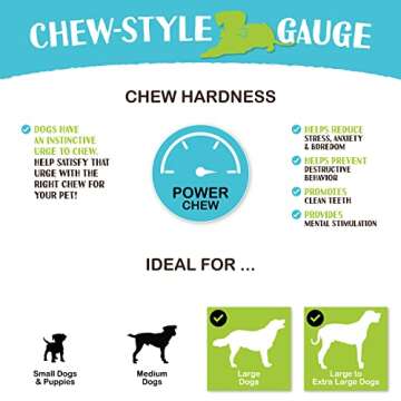 Raw Paws Himalayan Yak Chews for Dogs, Large (3 Pack) - Packed in USA - Tibetan Yak Cheese Dog Chews for Medium to Large Breeds - Hard Milk Dog Chew Bones - Single Ingredient - Long Lasting