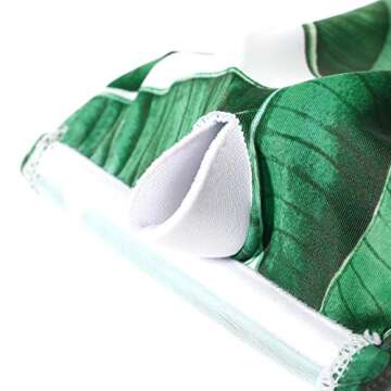 OMKAGI Women Bandeau Swimsuit Floral Cheeky High Cut Thong Bikini Set(S,24-Green Leaf)