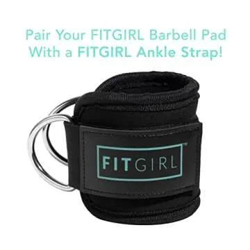 FITGIRL - Squat Pad and Hip Thrust Pad for Leg Day, Barbell Pad Stays in Place Secure, Thick Cushion for Comfortable Squats Lunges Glute Bridges, Works W Olympic Bar and Smith Machine (Mint)