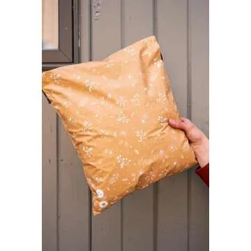 Impack Biodegradable Poly Mailers - Self Sealing Thick Envelopes - Water and Moisture Proof Book Mailers - Durable Material Packaging for Clothes & Accessories (Floral Chesnut 100pack, 14.5 x 19 Inch)