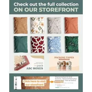 Impack Biodegradable Poly Mailers - Self Sealing Thick Envelopes - Water and Moisture Proof Book Mailers - Durable Material Packaging for Clothes & Accessories (Floral Chesnut 100pack, 14.5 x 19 Inch)