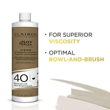Clairol Professional Crème Permanente 40 volume Hair Developer, 16 oz. - Packaging May Vary