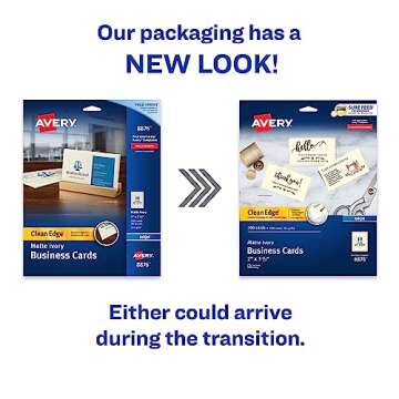 Avery® Inkjet Clean-Edge Business Cards, 2-Sided, 2" x 3 1/2", Ivory Matte, Pack Of 200