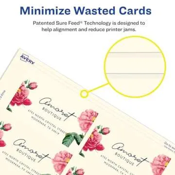 Avery® Inkjet Clean-Edge Business Cards, 2-Sided, 2" x 3 1/2", Ivory Matte, Pack Of 200