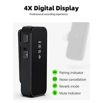 Rythflo Wireless Lavalier Microphone for iPhone with Noise Cancellation