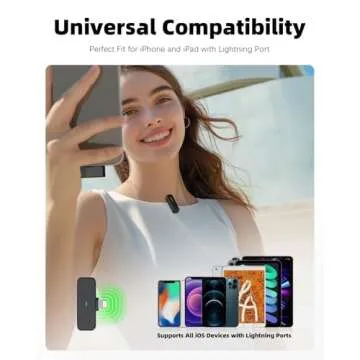 Rythflo Wireless Lavalier Microphone for iPhone with Noise Cancellation