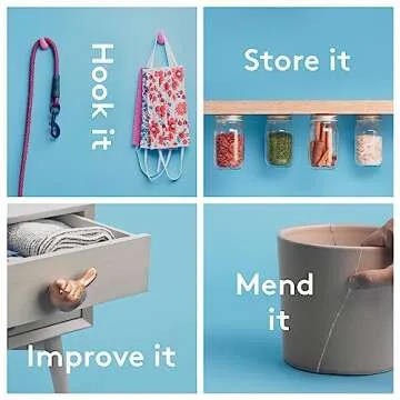 Tesa Sugru Super Glue - Waterproof Glue for Home Improvement + Craft Glue Tasks - Use as Wood Glue, Poster Putty or Silicone Adhesive for Repairing + Bonding - 8 Pack - Black, White & Gray (3.5g/ea)