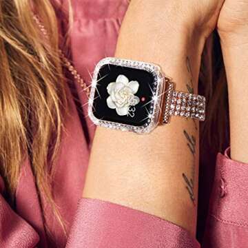 KADES Bling Apple Watch Case with Screen Protector