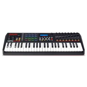 AKAI Professional MPK249 - USB MIDI Keyboard Controller with 49 Semi Weighted Keys, Assignable MPC Controls, 16 Pads and Q-Links, Plug and Play