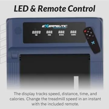 Exerpeutic 400 Lb. Capacity Heavy-Duty Walking/Jogging Exercise Treadmill Walking Pad- Home Gym Workout, Foldable Under Desk Desk Design