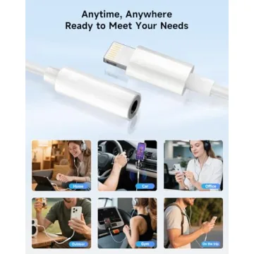 Seulliya iPhone Headphone Adapter - MFi Certified Audio