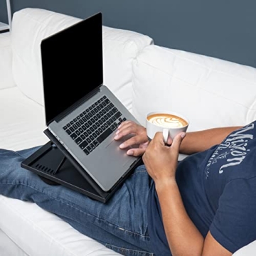 Mind Reader Ergonomic Laptop Stand Bed Tray - Portable Comfort