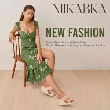 Mikarka Women's Slip On Wedge Sandals for Summer