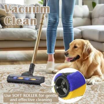 Jinchan 5x7 Area Rug - Machine Washable Floral Design