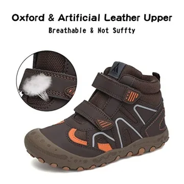 Mishansha Kids Hiking Boots Waterproof Lightweight Outdoor Shoes