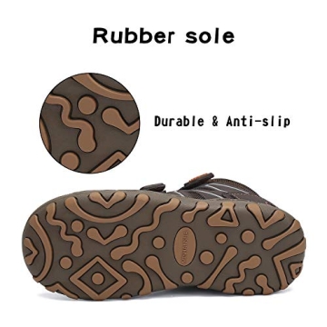 Mishansha Kids Hiking Boots Waterproof Lightweight Outdoor Shoes