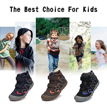 Mishansha Kids Hiking Boots Waterproof Lightweight Outdoor Shoes