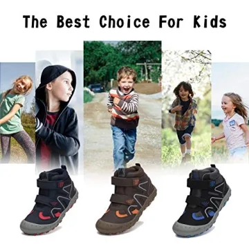 Mishansha Kids Hiking Boots Waterproof Lightweight Outdoor Shoes