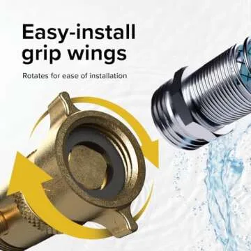 Camco Brass RV Water Pressure Regulator - Safe & Reliable