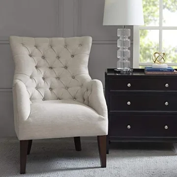 Madison Park Hannah Elegant Button Tufted Wing Chair