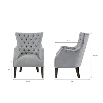 Madison Park Hannah Elegant Button Tufted Wing Chair