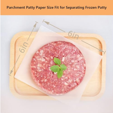 Vlwltl Unbleached Parchment Paper 100Pcs for Baking & Burgers