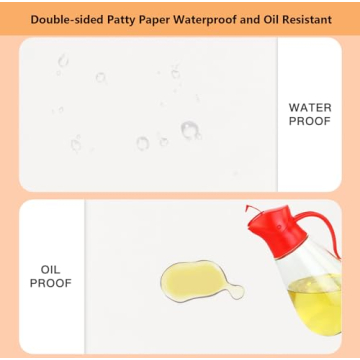 Vlwltl Unbleached Parchment Paper 100Pcs for Baking & Burgers