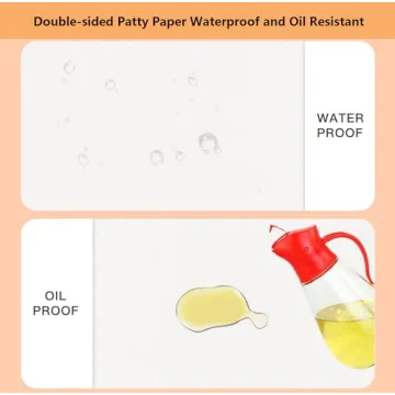 Vlwltl Unbleached Parchment Paper 100Pcs for Baking & Burgers