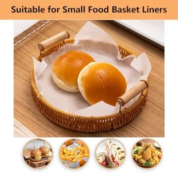 Vlwltl Unbleached Parchment Paper 100Pcs for Baking & Burgers