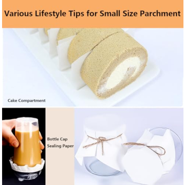 Vlwltl Unbleached Parchment Paper 100Pcs for Baking & Burgers